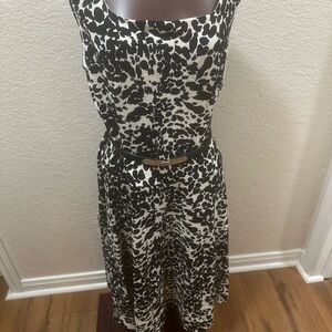 Black Label by Evan Picone black and white dress